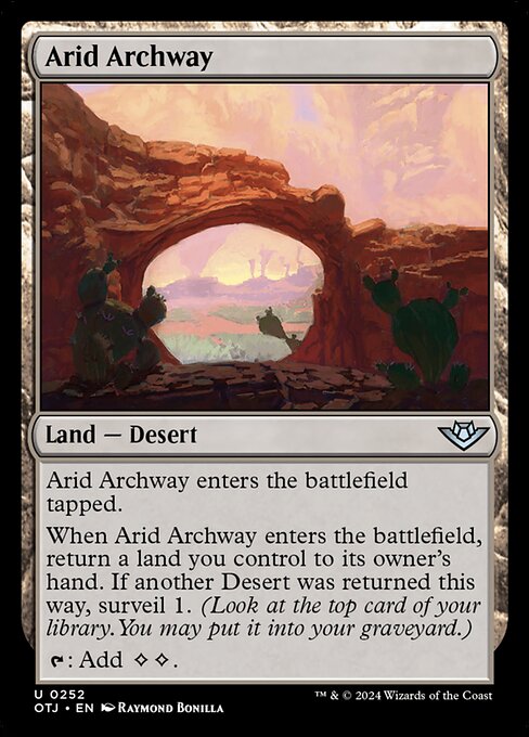Arid Archway highlighted card art