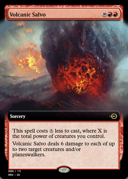 Volcanic Salvo highlighted card art