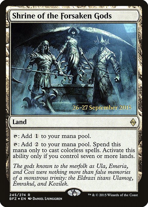 Shrine of the Forsaken Gods from Battle for Zendikar Promos