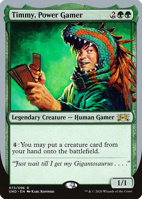 Timmy, Power Gamer highlighted card art