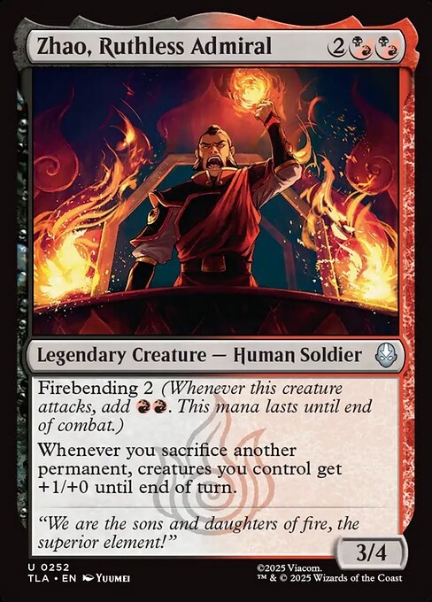 Zhao, Ruthless Admiral from Avatar: The Last Airbender