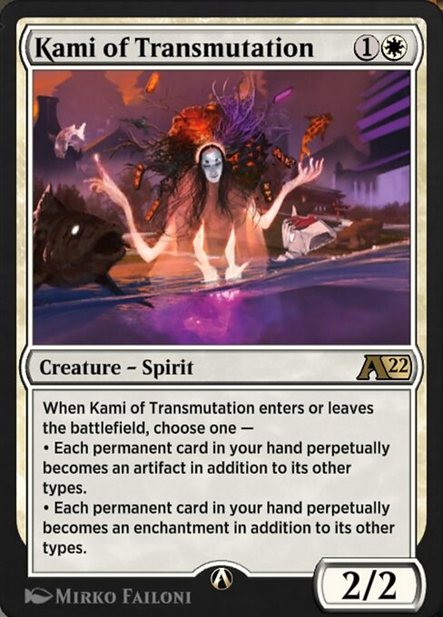 Kami of Transmutation highlighted card art