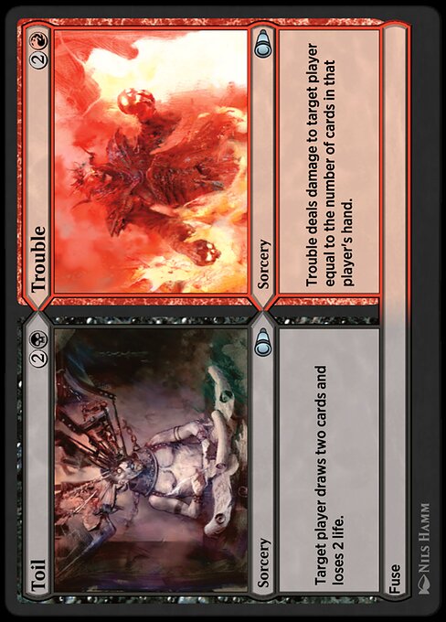 Toil // Trouble highlighted card art