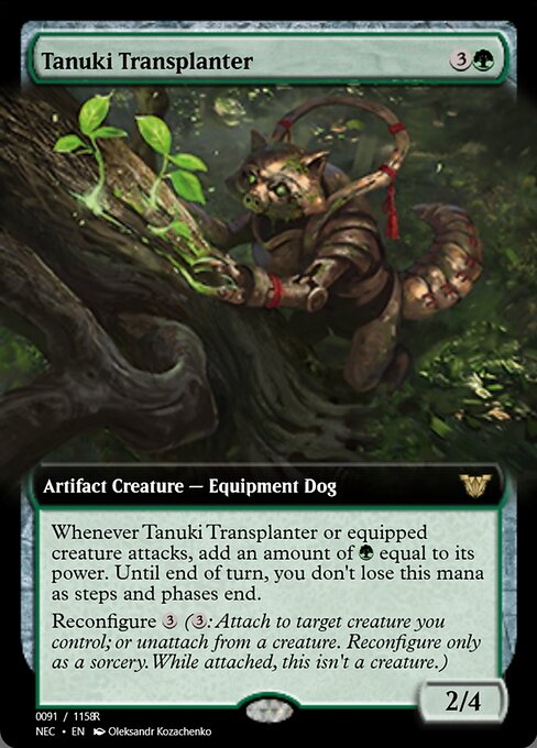Tanuki Transplanter highlighted card art