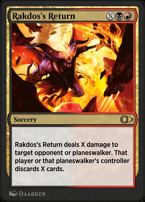 Rakdos's Return highlighted card art