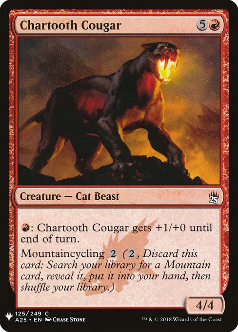 Chartooth Cougar highlighted card art