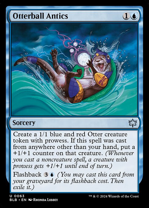 Otterball Antics highlighted card art