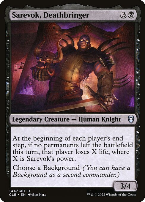 Sarevok, Deathbringer from Commander Legends: Battle for Baldur's Gate