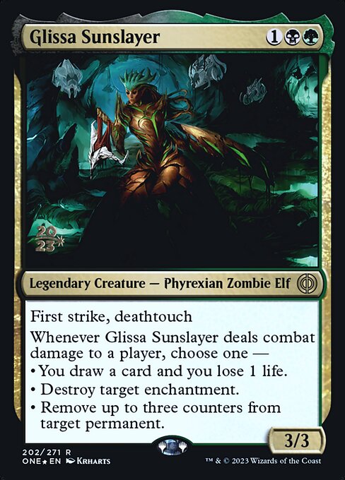Glissa Sunslayer from Phyrexia: All Will Be One Promos