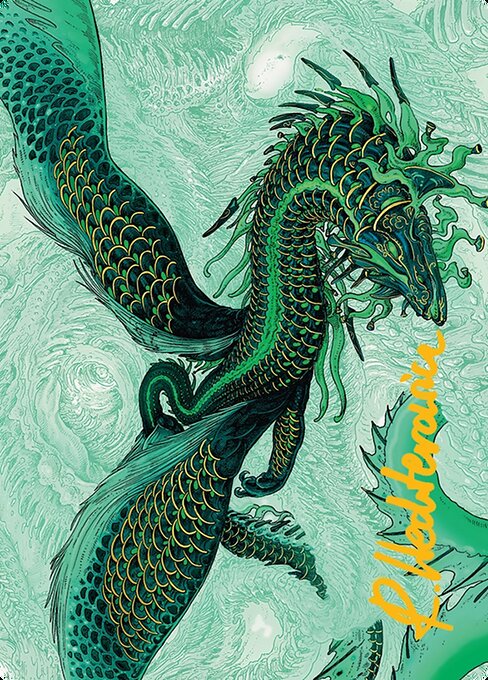 Teval, Arbiter of Virtue // Teval, Arbiter of Virtue from Tarkir: Dragonstorm Art Series