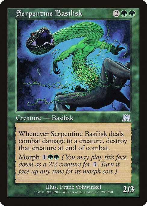 Serpentine Basilisk highlighted card art
