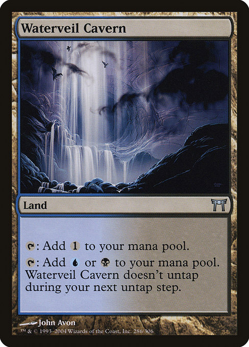 Waterveil Cavern highlighted card art