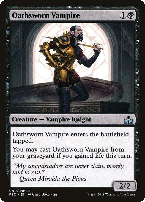 Oathsworn Vampire from Rivals of Ixalan