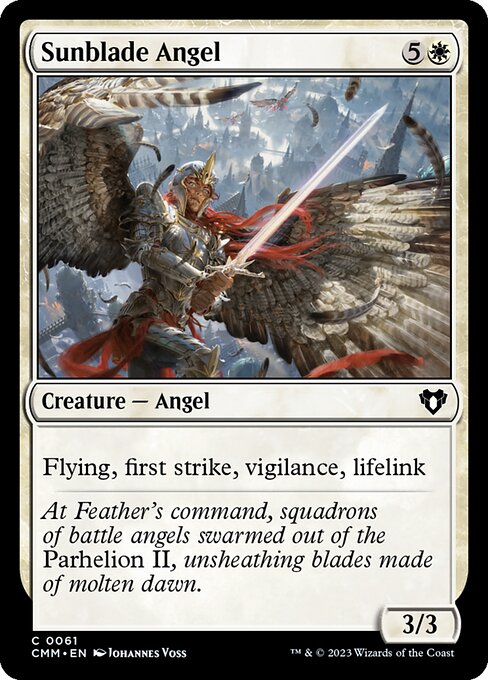 Sunblade Angel from Commander Masters