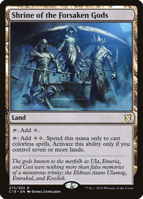 Shrine of the Forsaken Gods from Commander 2019
