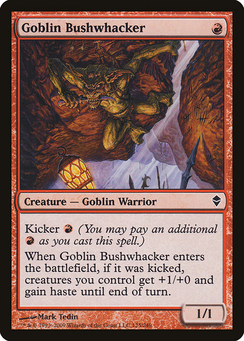Goblin Bushwhacker from Zendikar