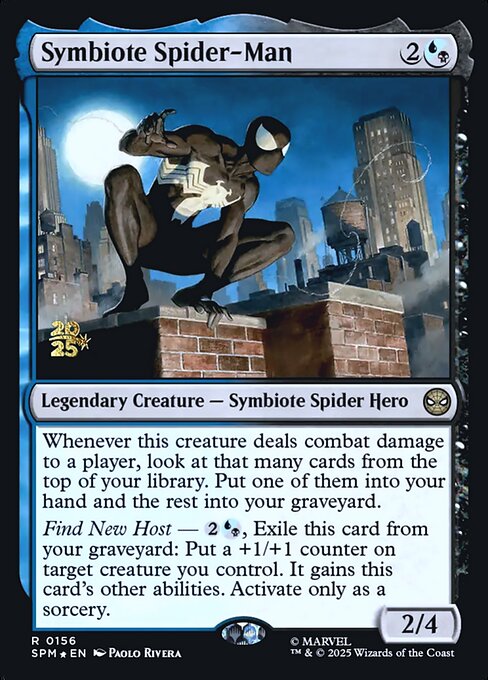 Symbiote Spider-Man highlighted card art