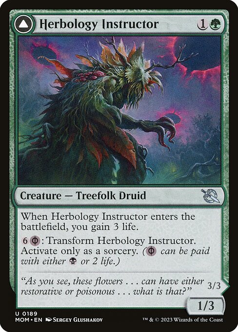 Herbology Instructor // Malady Invoker from March of the Machine