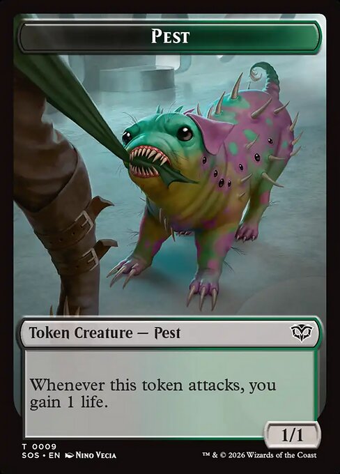 Pest from Secrets of Strixhaven Tokens