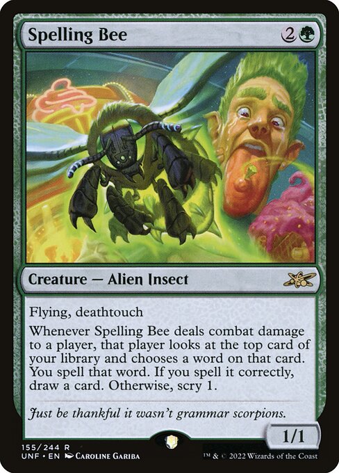 Spelling Bee highlighted card art