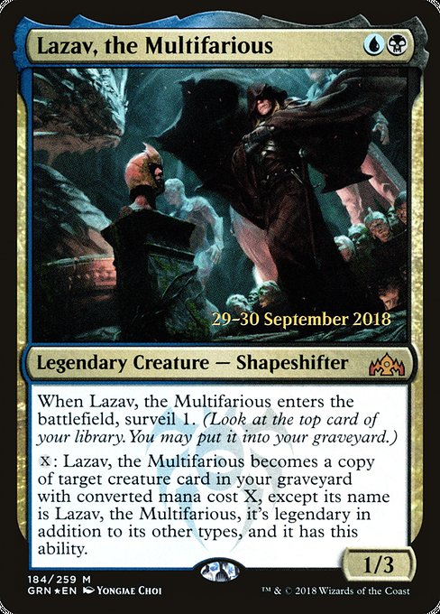 Lazav, the Multifarious from Guilds of Ravnica Promos