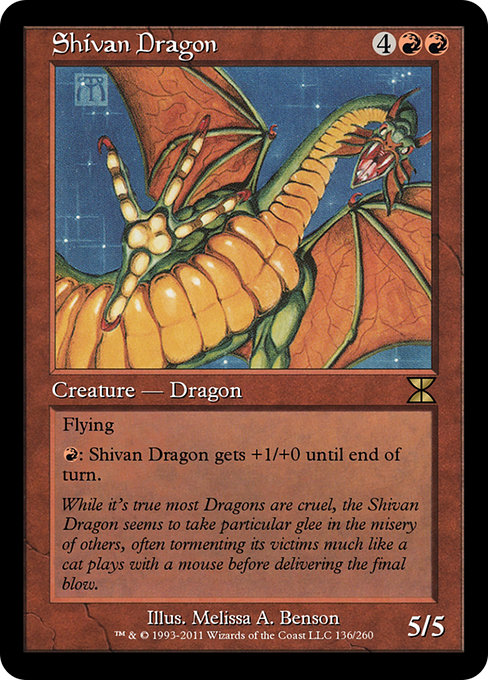 Shivan Dragon from Masters Edition IV