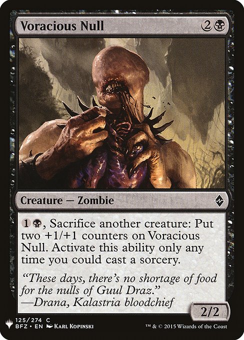 Voracious Null highlighted card art