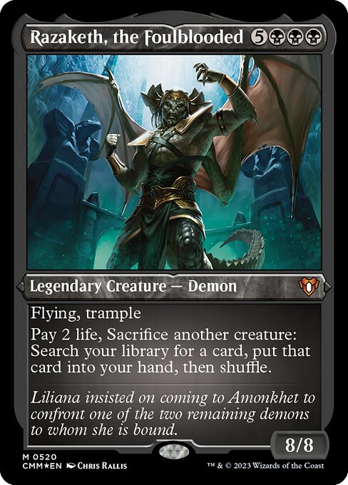 Razaketh, the Foulblooded from Commander Masters