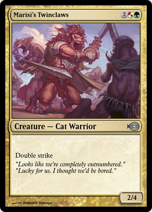 Marisi's Twinclaws highlighted card art