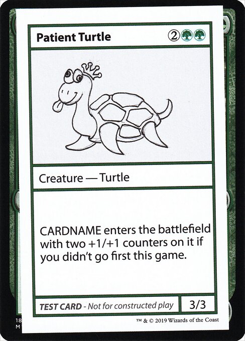 Patient Turtle highlighted card art