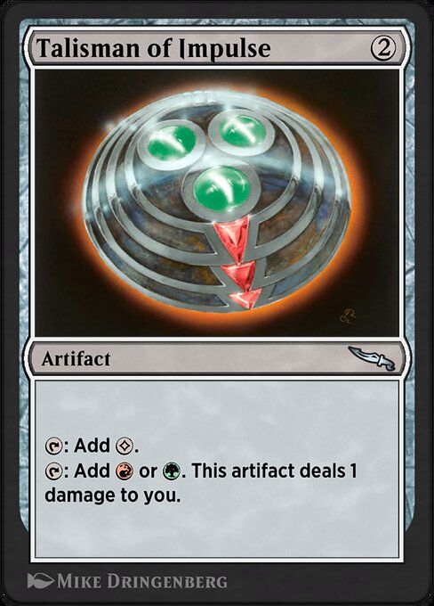 Talisman of Impulse highlighted card art