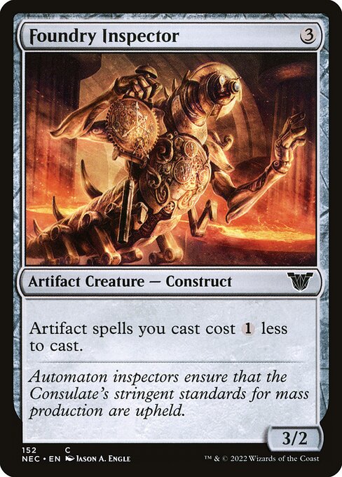 Foundry Inspector from Neon Dynasty Commander