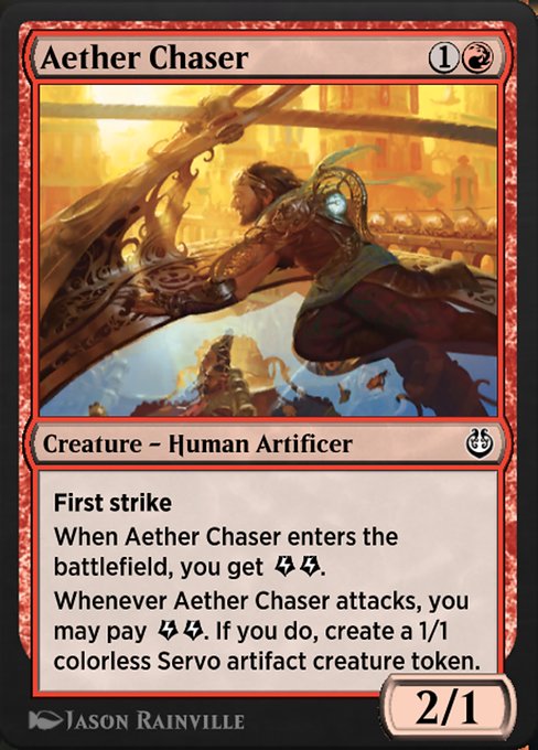 Aether Chaser highlighted card art