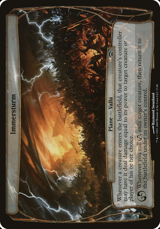 Immersturm from Planechase Planes