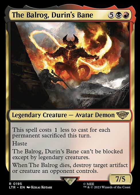 The Balrog, Durin's Bane from The Lord of the Rings: Tales of Middle-earth