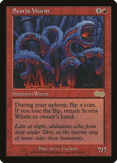 Scoria Wurm from Urza's Saga