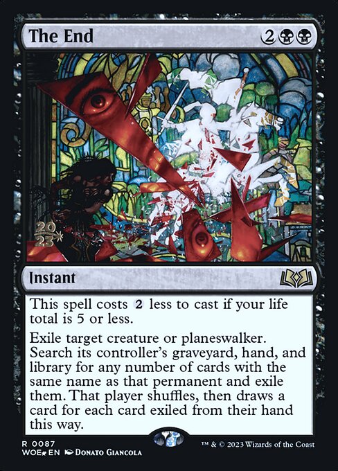 The End highlighted card art