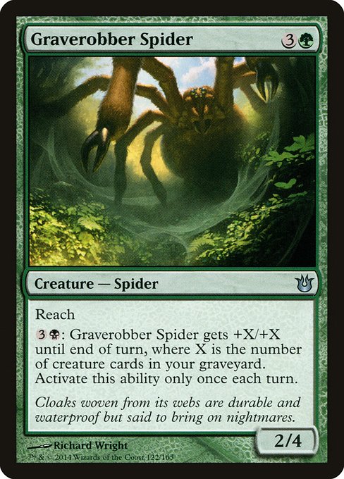 Graverobber Spider highlighted card art