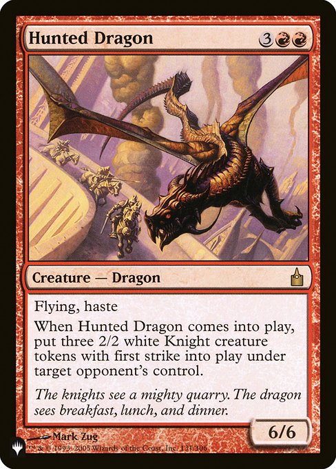 Hunted Dragon highlighted card art