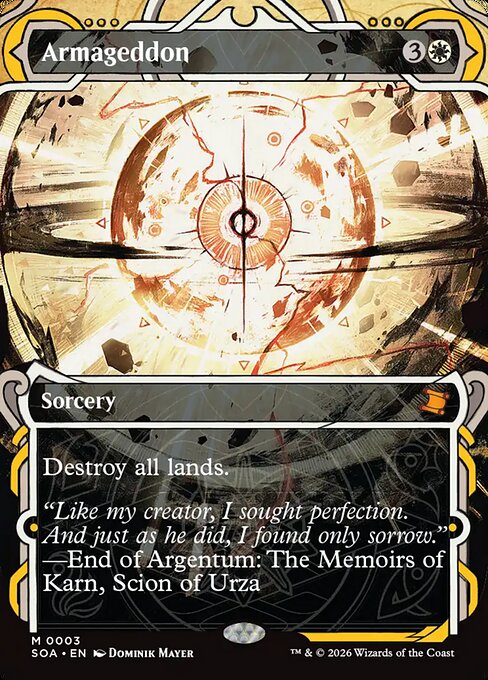 Armageddon highlighted card art