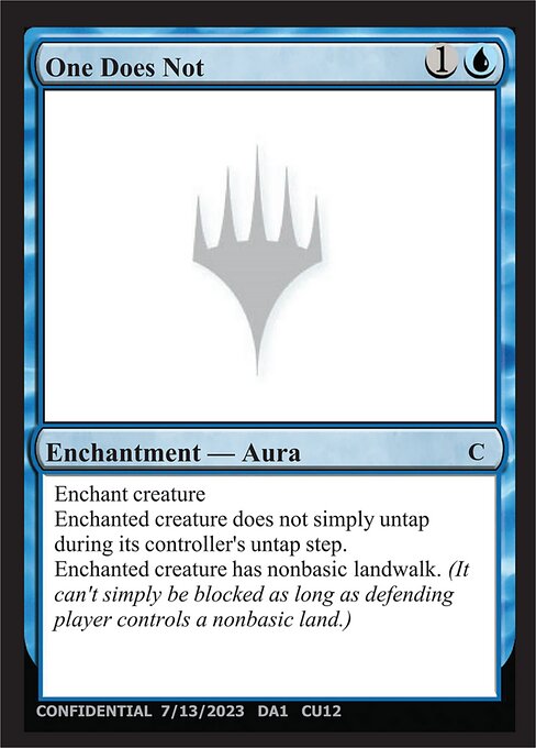 One Does Not highlighted card art