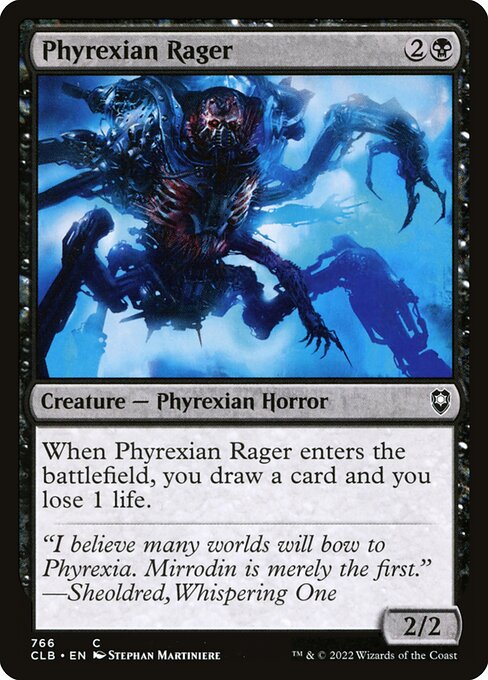 Phyrexian Rager from Commander Legends: Battle for Baldur's Gate
