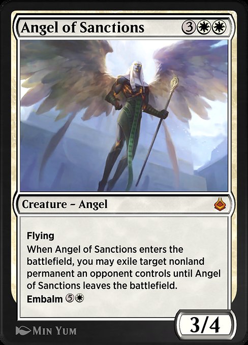 Angel of Sanctions from Amonkhet Remastered