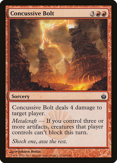 Concussive Bolt highlighted card art