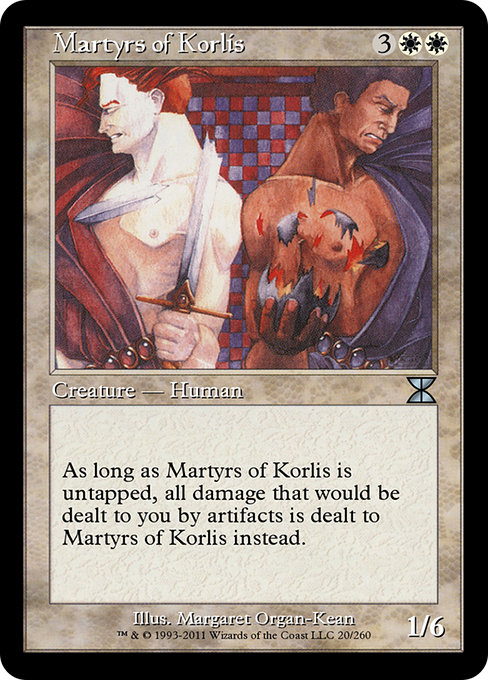 Martyrs of Korlis highlighted card art