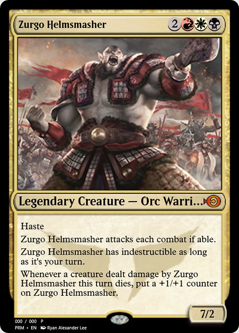 Zurgo Helmsmasher from Magic Online Promos
