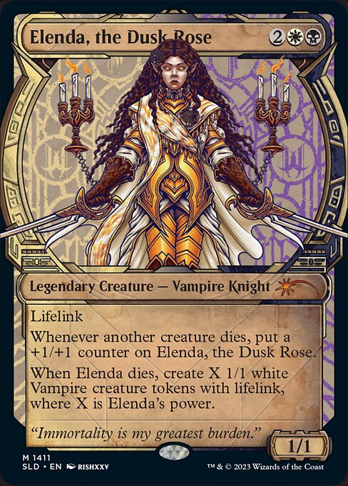 Elenda, the Dusk Rose highlighted card art