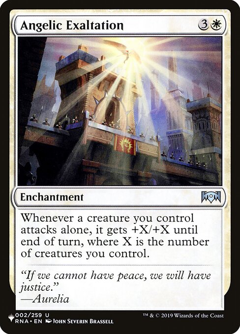 Angelic Exaltation highlighted card art