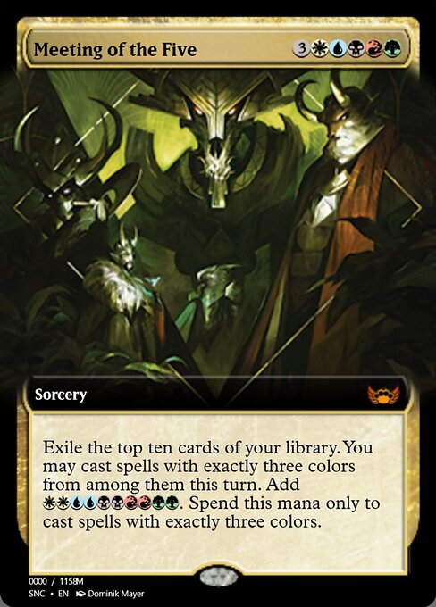 Meeting of the Five highlighted card art