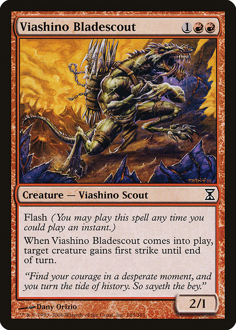 Viashino Bladescout highlighted card art